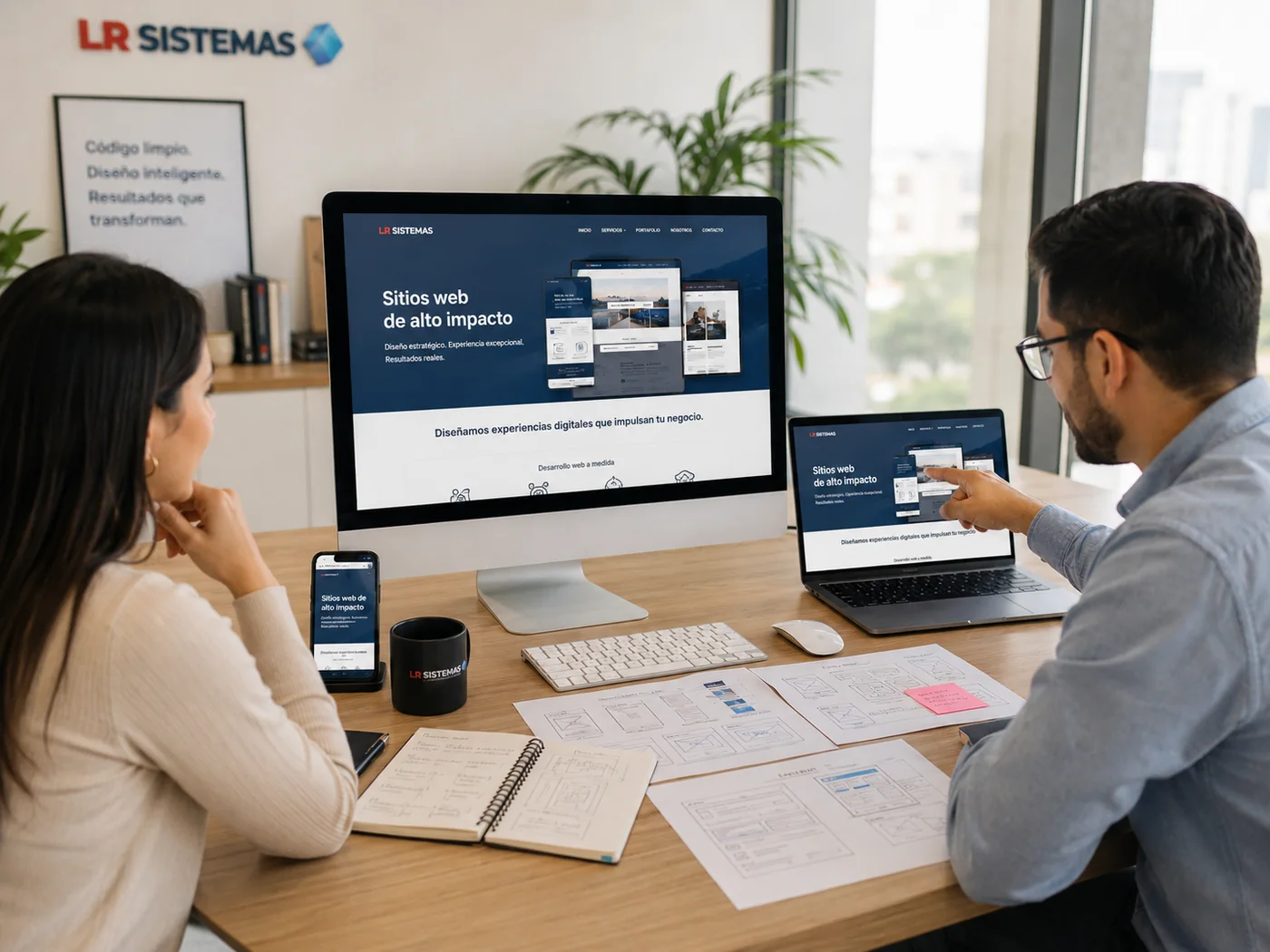 Diseño y desarrollo de un sitio web responsivo en computadora, laptop y teléfono
